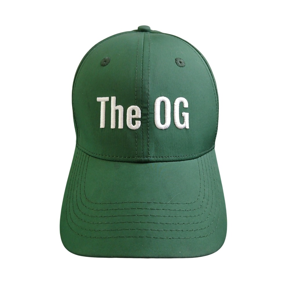 GF The OG Green Snapback Hat Adjustable Baseball Cap White Embroidery